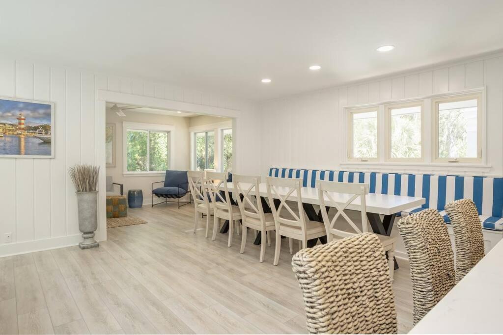 Luxury Beach House - 2Min Walk To Beach - Private Pool - Group & Dog Friendly Hilton Head Island Kültér fotó