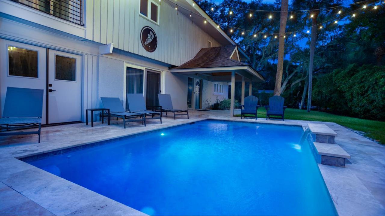 Luxury Beach House - 2Min Walk To Beach - Private Pool - Group & Dog Friendly Hilton Head Island Kültér fotó