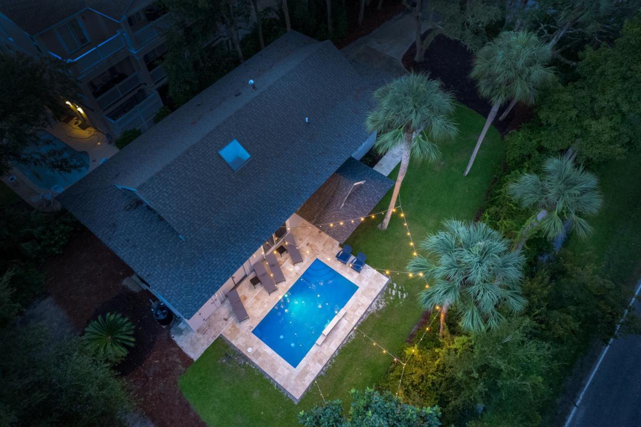 Luxury Beach House - 2Min Walk To Beach - Private Pool - Group & Dog Friendly Hilton Head Island Kültér fotó