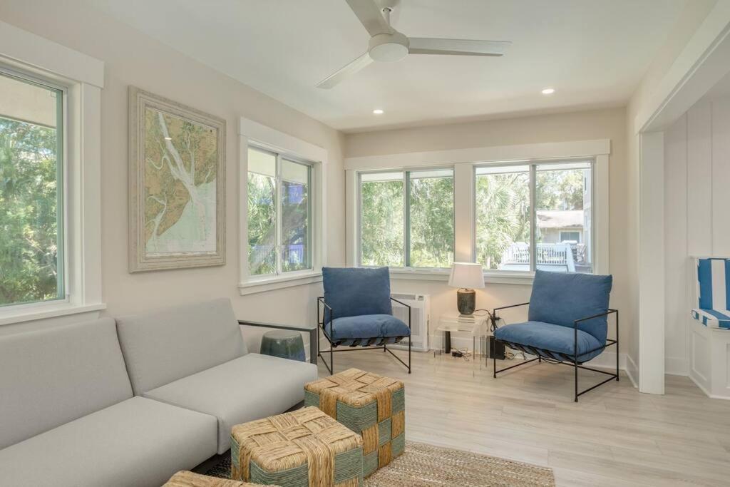 Luxury Beach House - 2Min Walk To Beach - Private Pool - Group & Dog Friendly Hilton Head Island Kültér fotó