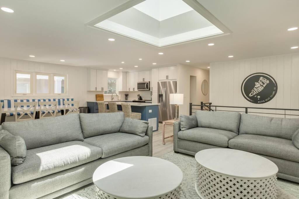Luxury Beach House - 2Min Walk To Beach - Private Pool - Group & Dog Friendly Hilton Head Island Kültér fotó