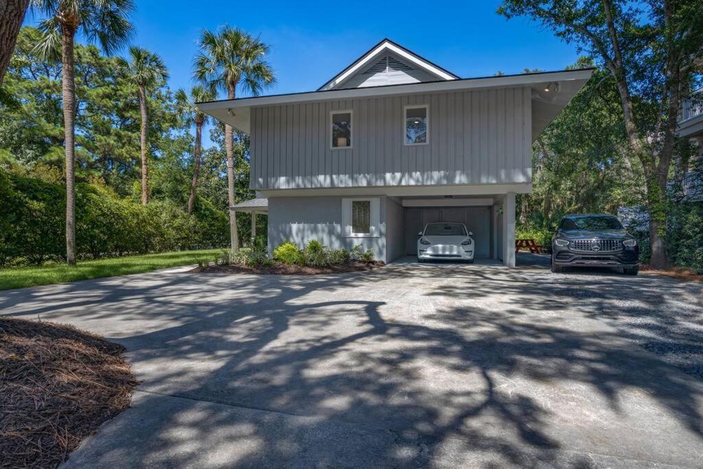Luxury Beach House - 2Min Walk To Beach - Private Pool - Group & Dog Friendly Hilton Head Island Kültér fotó