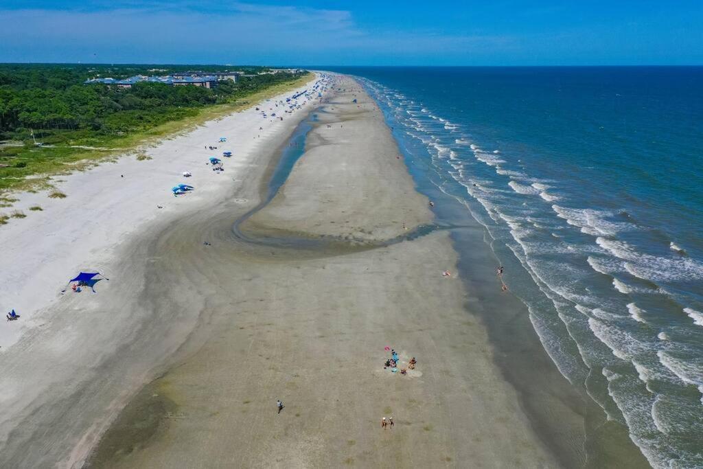 Luxury Beach House - 2Min Walk To Beach - Private Pool - Group & Dog Friendly Hilton Head Island Kültér fotó