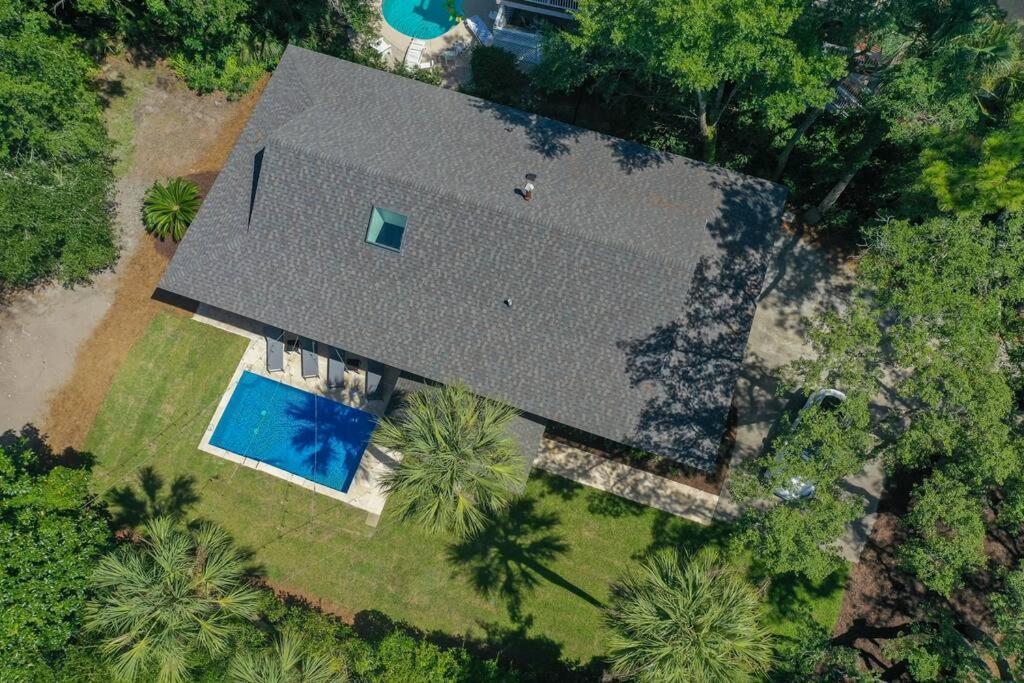 Luxury Beach House - 2Min Walk To Beach - Private Pool - Group & Dog Friendly Hilton Head Island Kültér fotó