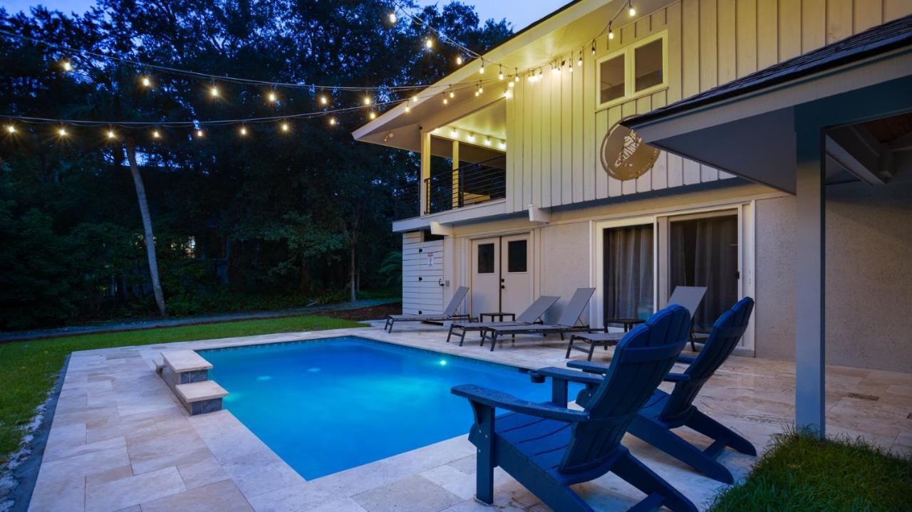 Luxury Beach House - 2Min Walk To Beach - Private Pool - Group & Dog Friendly Hilton Head Island Kültér fotó