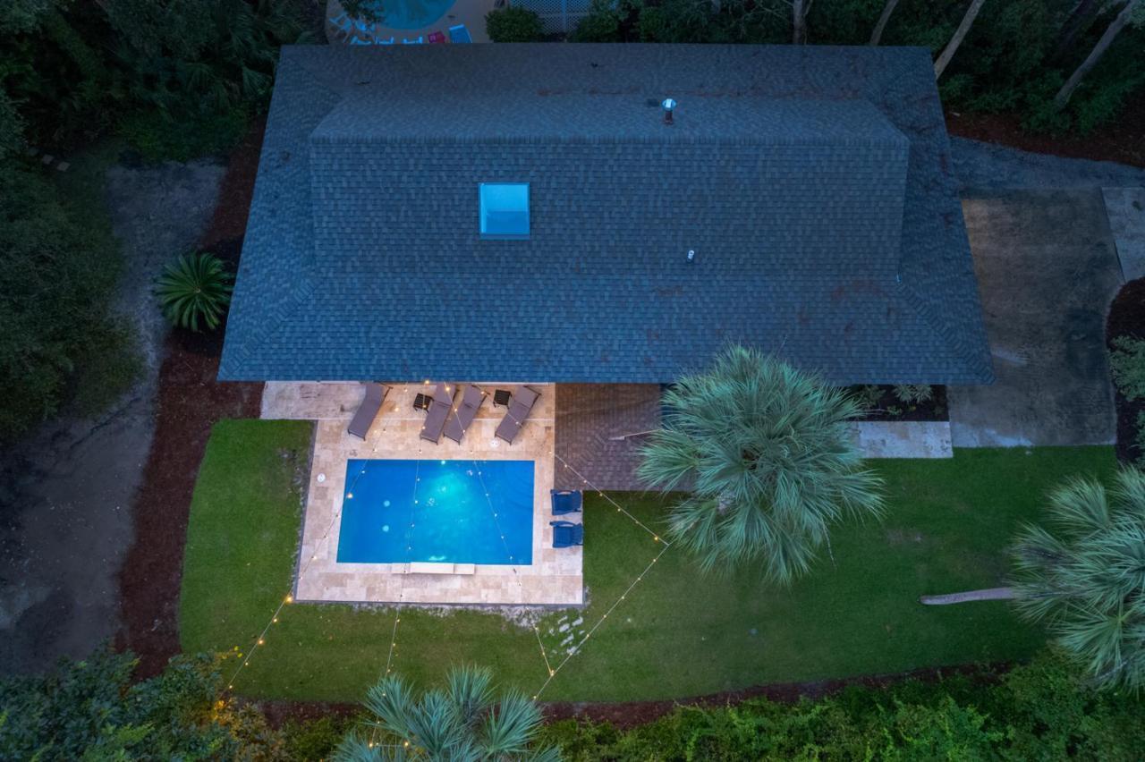 Luxury Beach House - 2Min Walk To Beach - Private Pool - Group & Dog Friendly Hilton Head Island Kültér fotó
